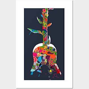 Psychedelic guitar Posters and Art